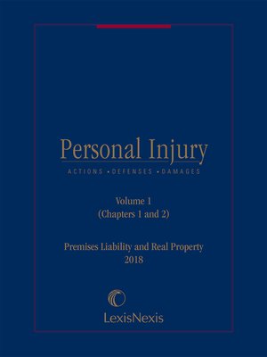 cover image of Personal Injury: Premises Liability and Real Property